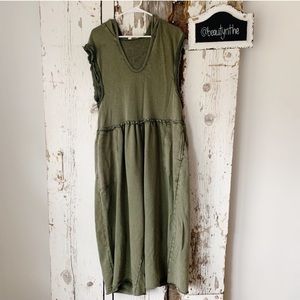 Free people rain or shine romper - olive {oversized}